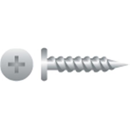 Strong-Point Wood Screw, #10, 1-1/2 in, Zinc Plated Steel Pancake Head Phillips Drive 112PC